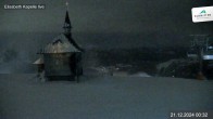 Archived image Webcam Schmittenhöhe: View Chapel 23:00