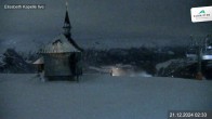 Archived image Webcam Schmittenhöhe: View Chapel 01:00