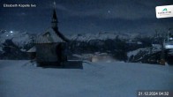 Archived image Webcam Schmittenhöhe: View Chapel 03:00