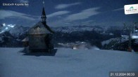 Archived image Webcam Schmittenhöhe: View Chapel 05:00