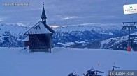 Archived image Webcam Schmittenhöhe: View Chapel 15:00