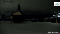 Archived image Webcam Schmittenhöhe: View Chapel 23:00