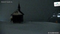 Archived image Webcam Schmittenhöhe: View Chapel 01:00