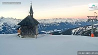 Archived image Webcam Schmittenhöhe: View Chapel 06:00