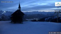 Archiv Foto Webcam Schmittenhöhe: Kapelle 17:00