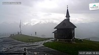 Archived image Webcam Schmittenhöhe: View Chapel 09:00