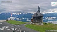 Archived image Webcam Schmittenhöhe: View Chapel 17:00