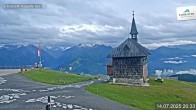 Archived image Webcam Schmittenhöhe: View Chapel 19:00