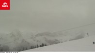 Archiv Foto Webcam Skigebiet Golm: Blick von Bergstation Grüneck 09:00