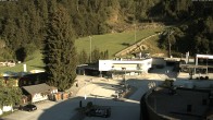 Archiv Foto Webcam Almenwelt Lofer: Blick auf die Talstation der Almbahn 1 01:00