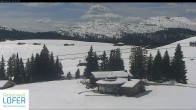 Archived image Webcam Lofer: Hiking trail and cross country skiing trail 13:00
