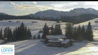 Archived image Webcam Lofer: Hiking trail and cross country skiing trail 19:00
