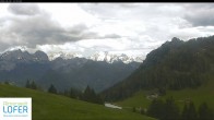 Archiv Foto Webcam Almenwelt Lofer: Blick nach Osten zu den Berchtesgadener Alpen 13:00
