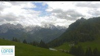 Archiv Foto Webcam Almenwelt Lofer: Blick nach Osten zu den Berchtesgadener Alpen 13:00