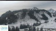 Archived image Webcam Lofer ski resort - Grubhörndl mountain 05:00