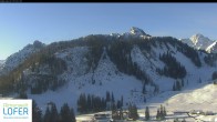 Archived image Webcam Lofer ski resort - Grubhörndl mountain 06:00