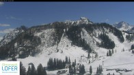 Archived image Webcam Lofer ski resort - Grubhörndl mountain 13:00