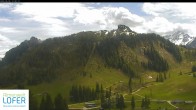 Archived image Webcam Lofer ski resort - Grubhörndl mountain 11:00