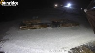 Archiv Foto Webcam Sunridge Bunny Hill - Blick vom Chalet im Tal 23:00