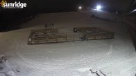 Archiv Foto Webcam Sunridge Bunny Hill - Blick vom Chalet im Tal 23:00