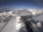 Archiv Foto Webcam Pitztaler Gletscher: Bergstation der Wildspitzbahn mit Café 17:00
