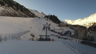 Archiv Foto Webcam Obergurgl: Blick zur Piste vom Hotel Edelweiss & Gurgl 09:00