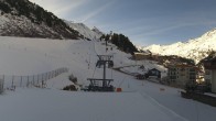 Archiv Foto Webcam Obergurgl: Blick zur Piste vom Hotel Edelweiss & Gurgl 09:00