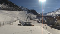 Archiv Foto Webcam Obergurgl: Blick zur Piste vom Hotel Edelweiss & Gurgl 13:00