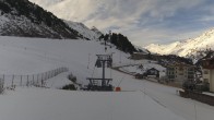 Archiv Foto Webcam Obergurgl: Blick zur Piste vom Hotel Edelweiss & Gurgl 07:00