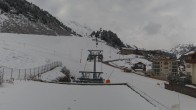 Archiv Foto Webcam Obergurgl: Blick zur Piste vom Hotel Edelweiss & Gurgl 07:00