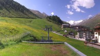 Archiv Foto Webcam Obergurgl: Blick zur Piste vom Hotel Edelweiss & Gurgl 09:00