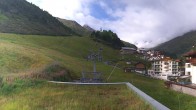 Archiv Foto Webcam Obergurgl: Blick zur Piste vom Hotel Edelweiss & Gurgl 07:00