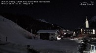 Archiv Foto Webcam Lech am Arlberg: Ausblick Chalet Anna Maria zur Piste 03:00