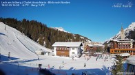 Archiv Foto Webcam Lech am Arlberg: Ausblick Chalet Anna Maria zur Piste 13:00