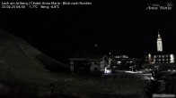 Archiv Foto Webcam Lech am Arlberg: Ausblick Chalet Anna Maria zur Piste 03:00