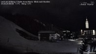 Archiv Foto Webcam Lech am Arlberg: Ausblick Chalet Anna Maria zur Piste 23:00