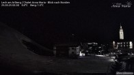 Archiv Foto Webcam Lech am Arlberg: Ausblick Chalet Anna Maria zur Piste 01:00