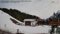 Archiv Foto Webcam Lech am Arlberg: Ausblick Chalet Anna Maria zur Piste 07:00