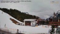 Archiv Foto Webcam Lech am Arlberg: Ausblick Chalet Anna Maria zur Piste 11:00