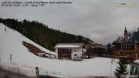 Archiv Foto Webcam Lech am Arlberg: Ausblick Chalet Anna Maria zur Piste 15:00