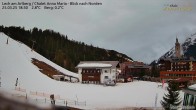 Archiv Foto Webcam Lech am Arlberg: Ausblick Chalet Anna Maria zur Piste 17:00