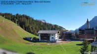 Archiv Foto Webcam Lech am Arlberg: Ausblick Chalet Anna Maria zur Piste 07:00