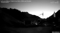 Archiv Foto Webcam Lech am Arlberg: Ausblick Chalet Anna Maria zur Piste 03:00