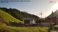 Archiv Foto Webcam Lech am Arlberg: Ausblick Chalet Anna Maria zur Piste 06:00