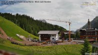Archiv Foto Webcam Lech am Arlberg: Ausblick Chalet Anna Maria zur Piste 09:00