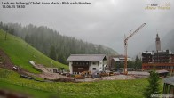 Archiv Foto Webcam Lech am Arlberg: Ausblick Chalet Anna Maria zur Piste 17:00