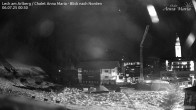 Archiv Foto Webcam Lech am Arlberg: Ausblick Chalet Anna Maria zur Piste 23:00