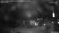 Archiv Foto Webcam Lech am Arlberg: Ausblick Chalet Anna Maria zur Piste 01:00