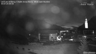Archiv Foto Webcam Lech am Arlberg: Ausblick Chalet Anna Maria zur Piste 03:00