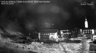 Archiv Foto Webcam Lech am Arlberg: Ausblick Chalet Anna Maria zur Piste 21:00